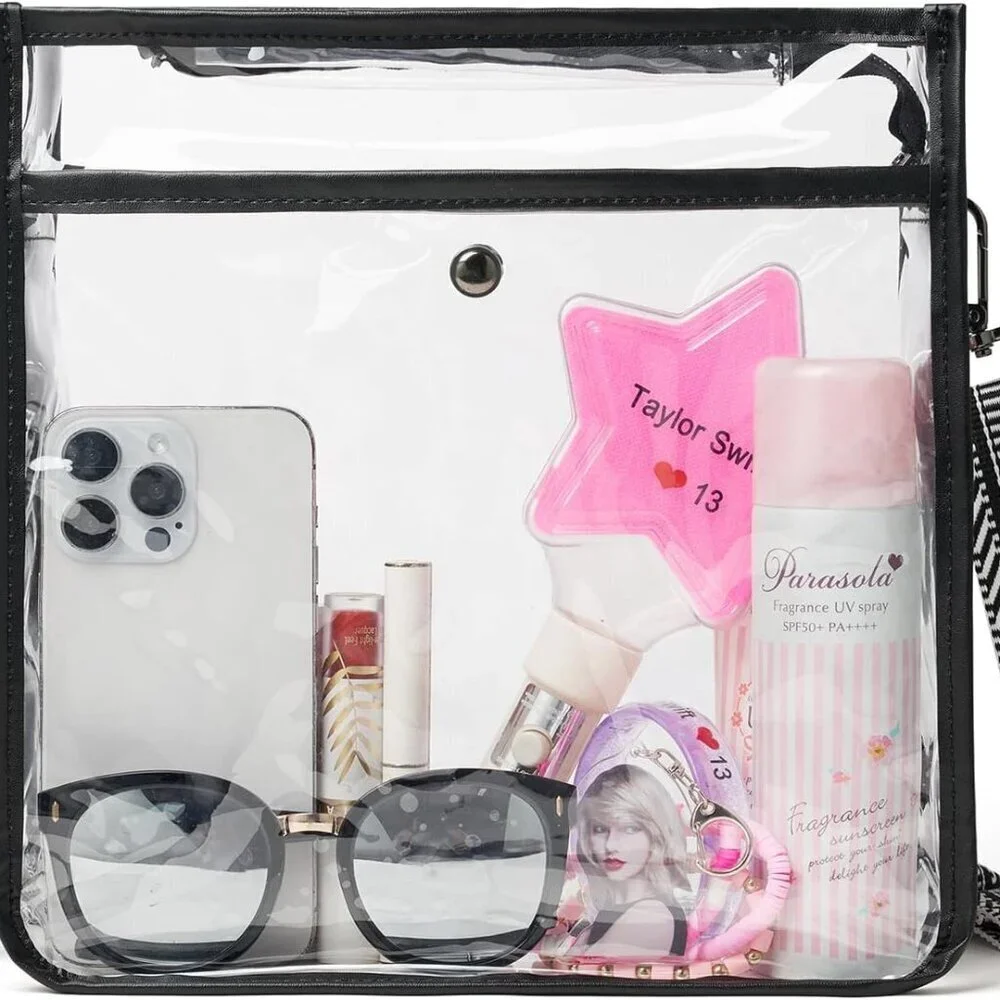 Clear Stadium Bag Crossbody Purses for Women Concerts Travel Beach